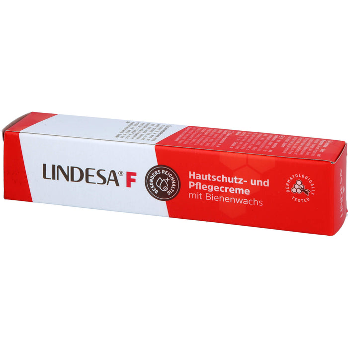 Lindesa F Hautschutz- und Pflegecreme mit Bienenwachs, 50 ml Cream