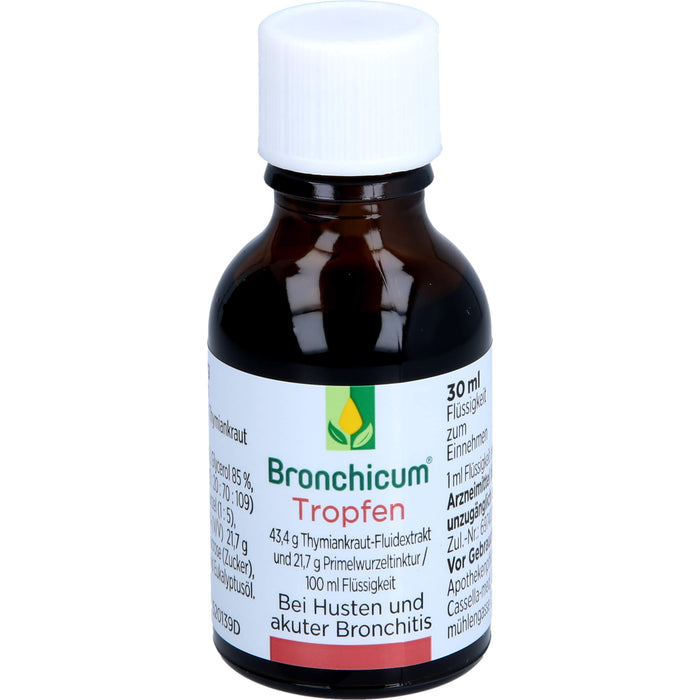 Bronchicum Tropfen bei Husten und akuter Bronchitis, 30 ml Lösung