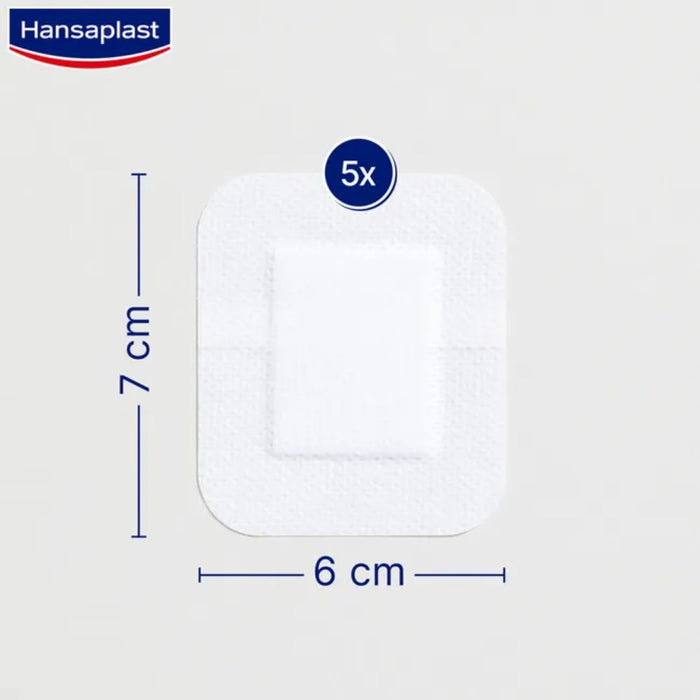 Hansaplast Wundverband Steril Sensitive 6x7cm, 5 pcs. Patch