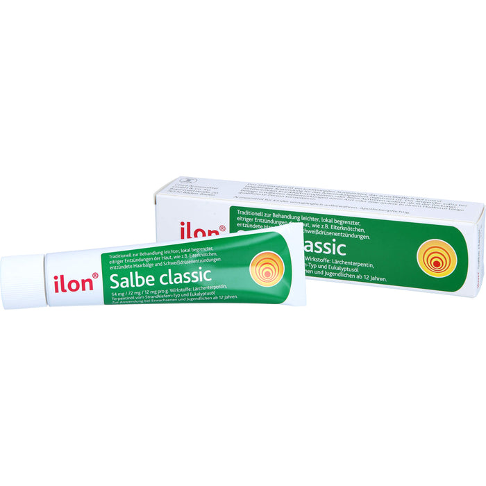 ilon Salbe classic bei leichten eitrigen Entzündungen der Haut, 25 g Ointment