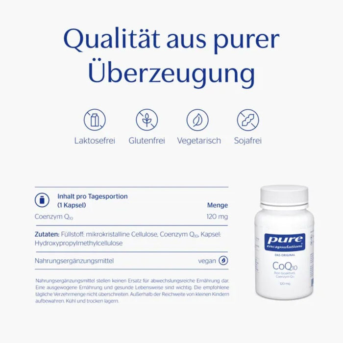 Pure Encapsulations CoQ10 120 mg Kapseln, 30 pc Capsules