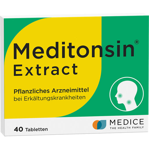 Meditonsin Extract Tabletten bei Erkältungskrankheiten, 40 St. Tabletten