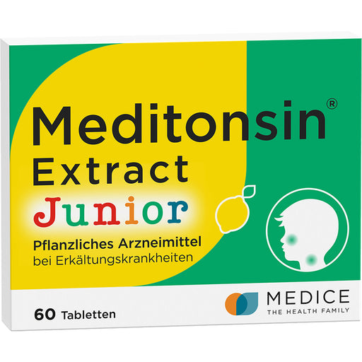 Meditonsin Extract Junior pflanzliche Tabletten bei Erkältungskrankheiten, 60 St. Tabletten