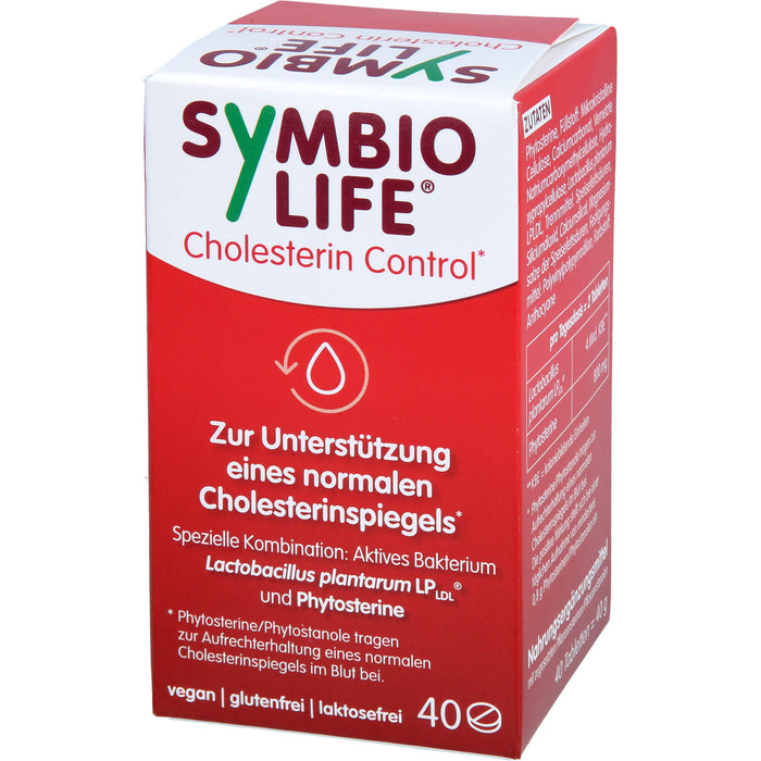 SYMBIOLIFE Cholesterin Control mit Phytosterinen Tabletten, 40 g Tabletten
