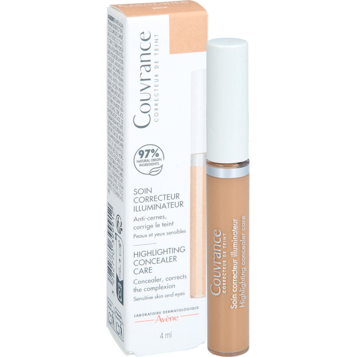 Avène Couvrance korrigierender Pflege-Concealer beige für empfindliche Haut, 4 ml Creme