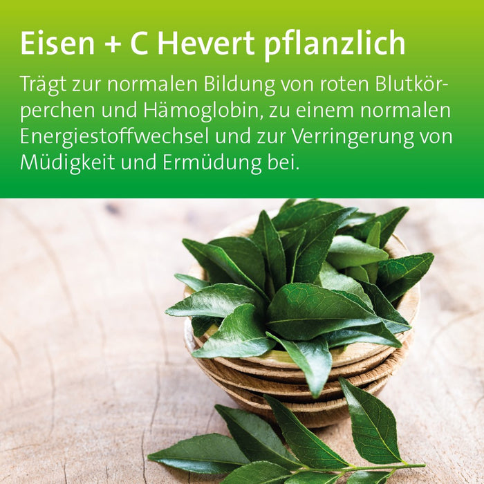 Eisen + C Hevert pflanzlich mit natürlichem Eisen und Vitamin C, 60 pcs. Capsules