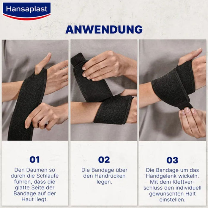 Hansaplast Handgelenk-Bandage verstellbar, 1 pc Bandage