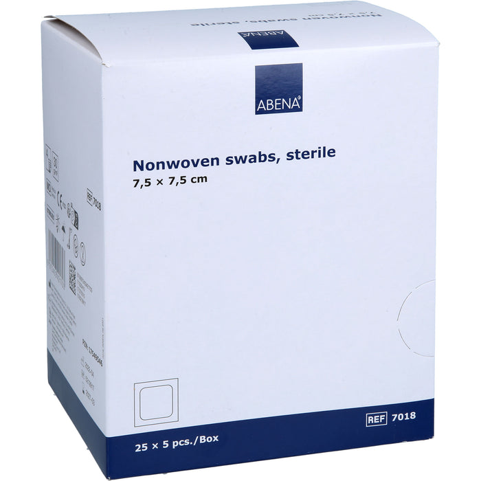 ABENA sterile Vlieskompressen 7,5 x 7,5 cm, 125 pcs. Compresses