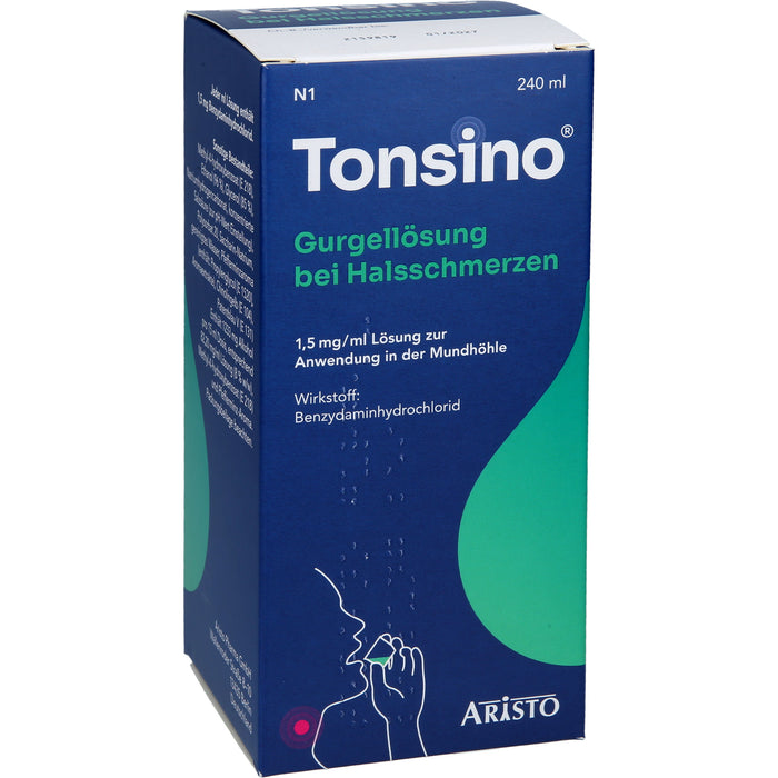 Tonsino Gurgellösung bei Halsschmerzen, 240 ml Solution