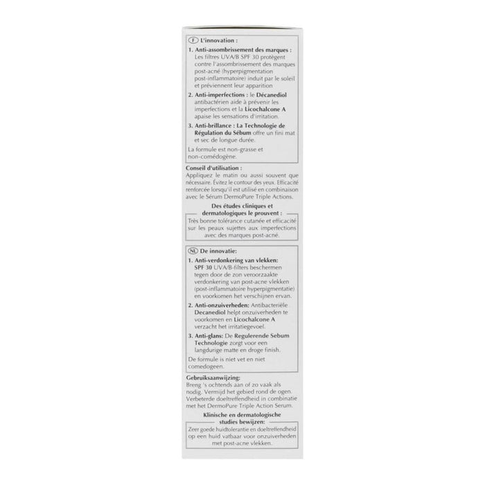 Eucerin Dermopure schützendes Fluid LSF 30 beugt der Verdunkelung von Pickelmalen und Unreinheiten vor, 50 ml Crème