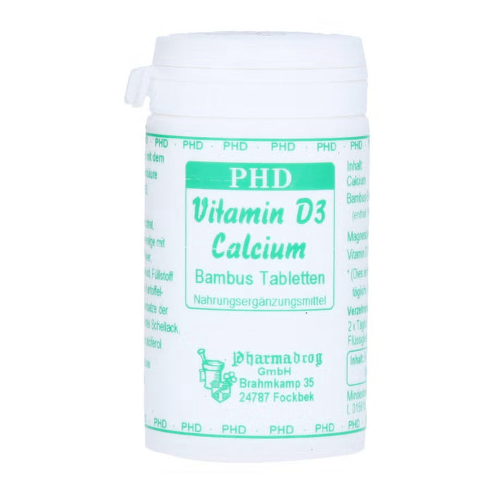 PHD Vitamin D3 Calcium Bambus Tabletten, 84 St. Tabletten