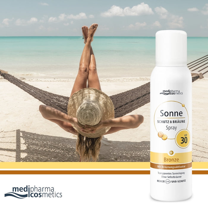 Medipharma Cosmetics Sonne Schutz & Bräune Spray LSF 30, 150 ml Solution