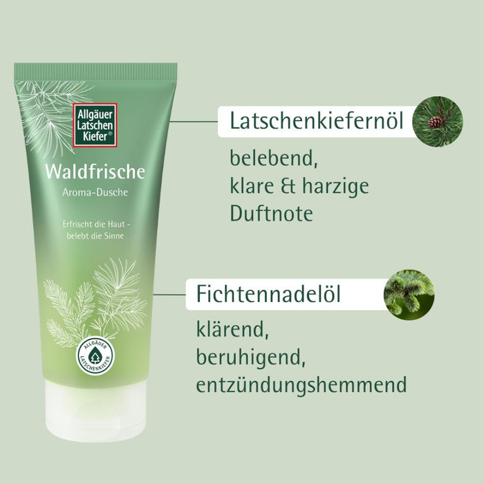 Allgäuer Latschen Kiefer Waldfrische Aroma-Dusche erfrischt die Haut und belebt die Sinne, 200 ml Crème
