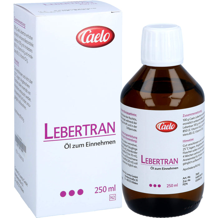 Lebertran Caelo HV-Packung, 250 ml Oil