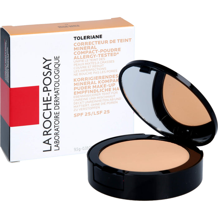 La Roche-Posay Toleriane korrigierendes Mineral Kompaktpuder Make-up Nr. 13 Sand Beige für empfindliche Haut, 9 g Poudre