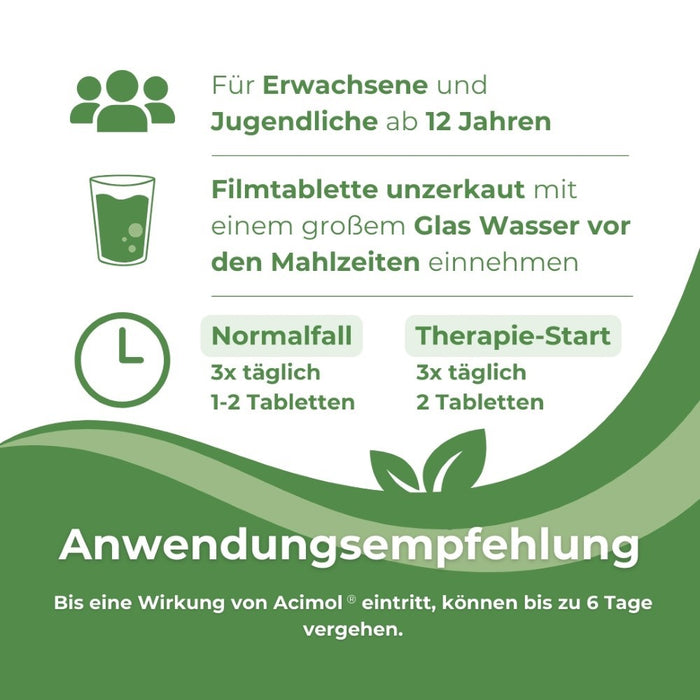 Acimol 500 mg Filmtabletten zur Harnansäuerung mit L-Methionin, 96 pcs. Tablets