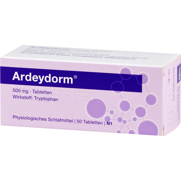 Ardeydorm Tabletten zur Erleichterung des Einschlafens, 50 pc Tablettes