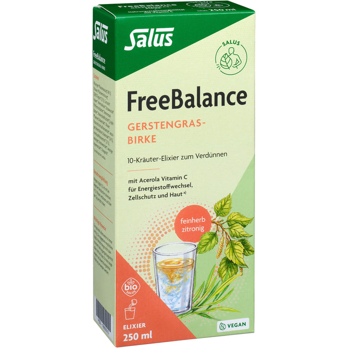 Salus FreeBalance Gerstengras-Birke Elixier bio, 249.9 ml Saft