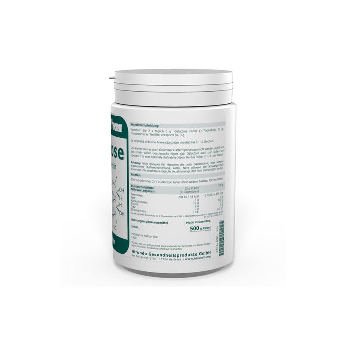 The Nutri Store Galactose 100% reines Pulver, 500 g Poudre