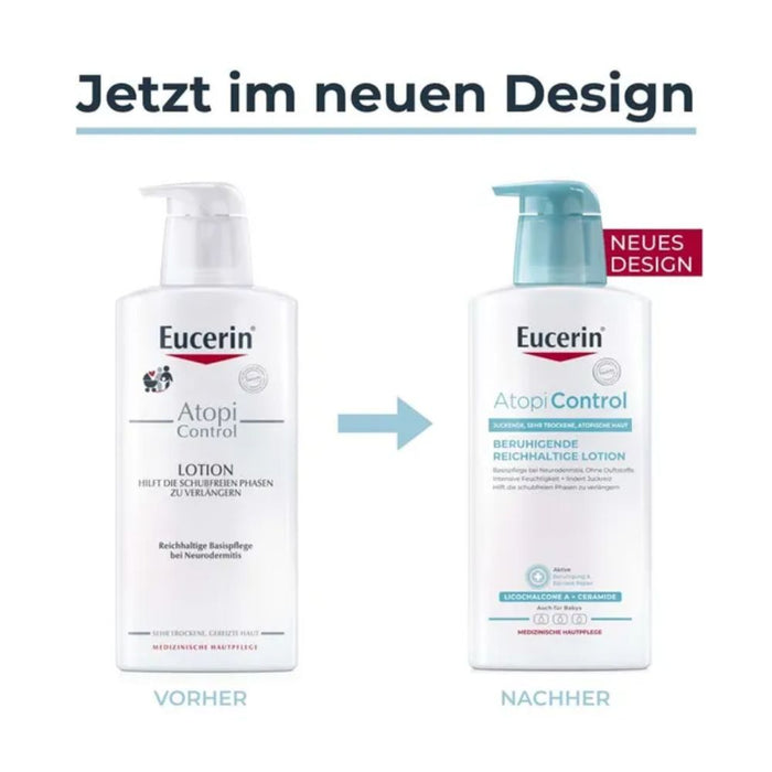 Eucerin Atopi Control Lotion Hautpflege bei Neurodermitis, 400 ml Lotion