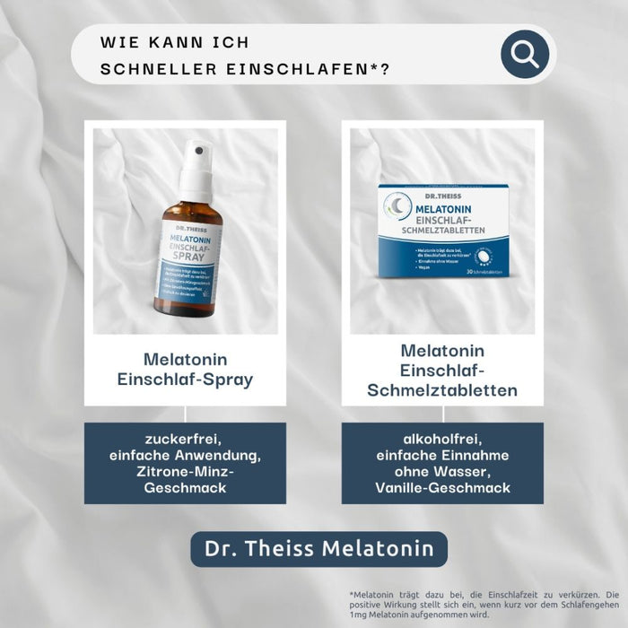 DR. THEISS Melatonin Einschlaf-Spray zur Verkürzung der Einschlafzeit, 50 ml Lösung