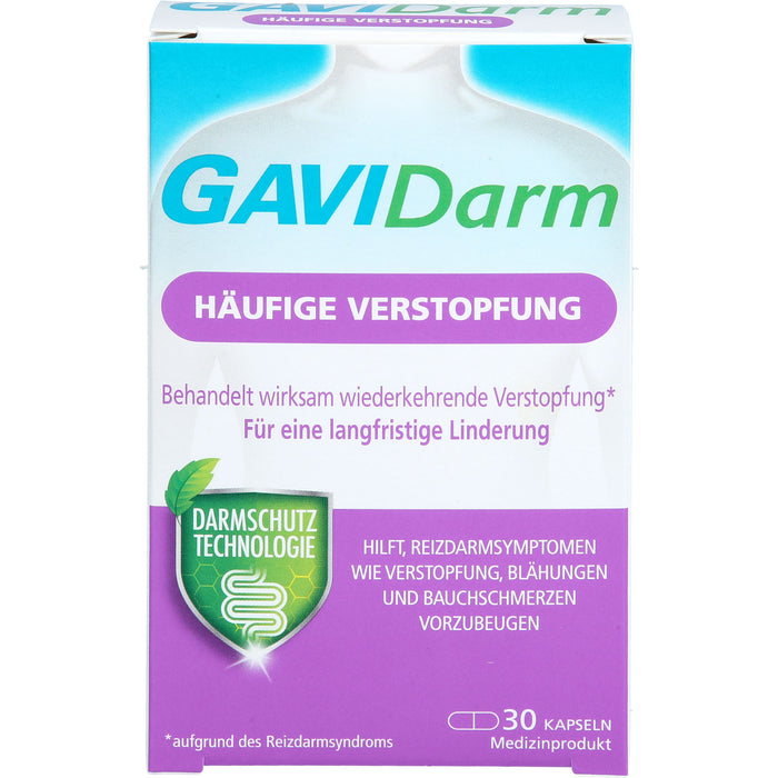 GAVIDarm Häufige Verstopfung Kapseln bei wiederkehrenden Darmbeschwerden, 30 St. Kapseln