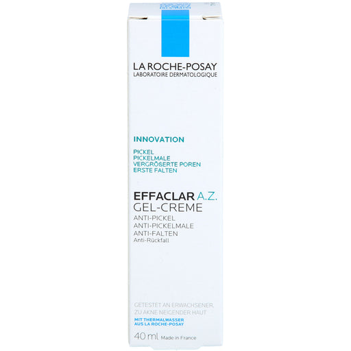 La Roche-Posay Effaclar A.Z. Gel-Creme Anti-Pickel, Anti-Pickelmale, Anti-Falten, 40 ml Creme