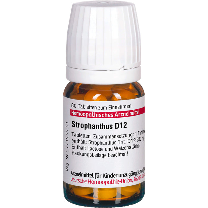Strophanthus D12 DHU Tabletten, 80 pcs. Tablets