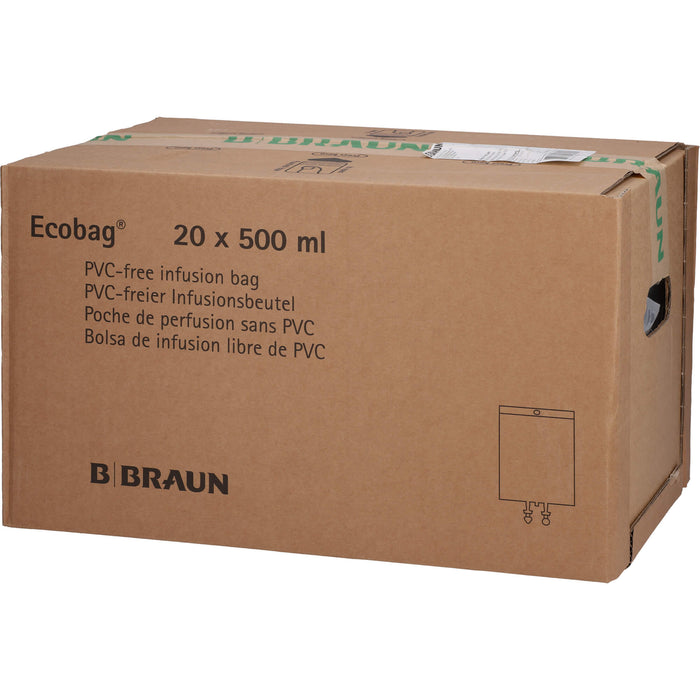 Isotone Kochsalz-Lösung 0,9 % Braun Infusionslösung, Ecobag 500 ml, 20X500 ml INF