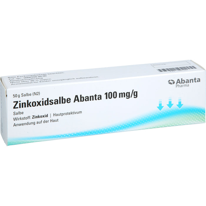 Abanta Pharma Zinkoxidsalbe 100 mg / g Hautprotektivum, 50 g Salbe