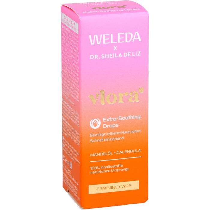 WELEDA Vlora+ Extra-Soothing Drops Öl bei gestresster Intimhaut, Irritationen und Juckreiz, 30 ml Öl