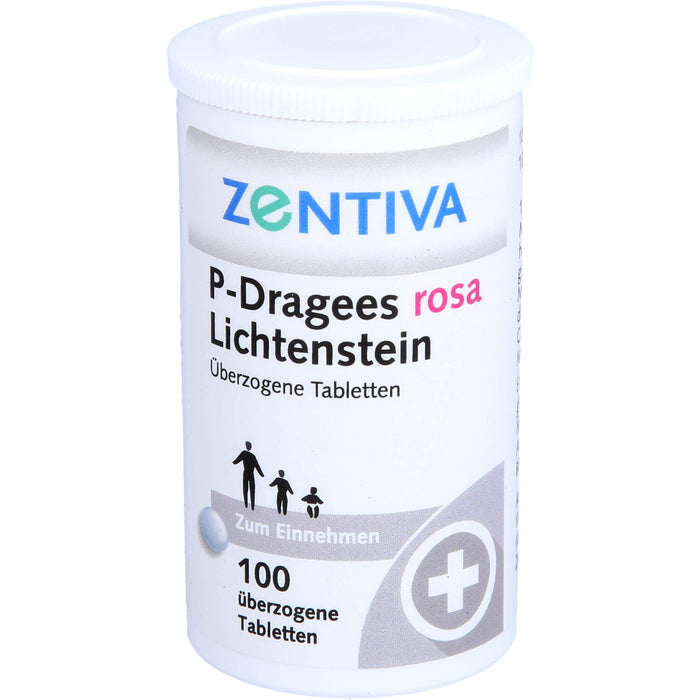 P-Dragees rosa LichtensteinTabletten, 100 pcs. Tablets