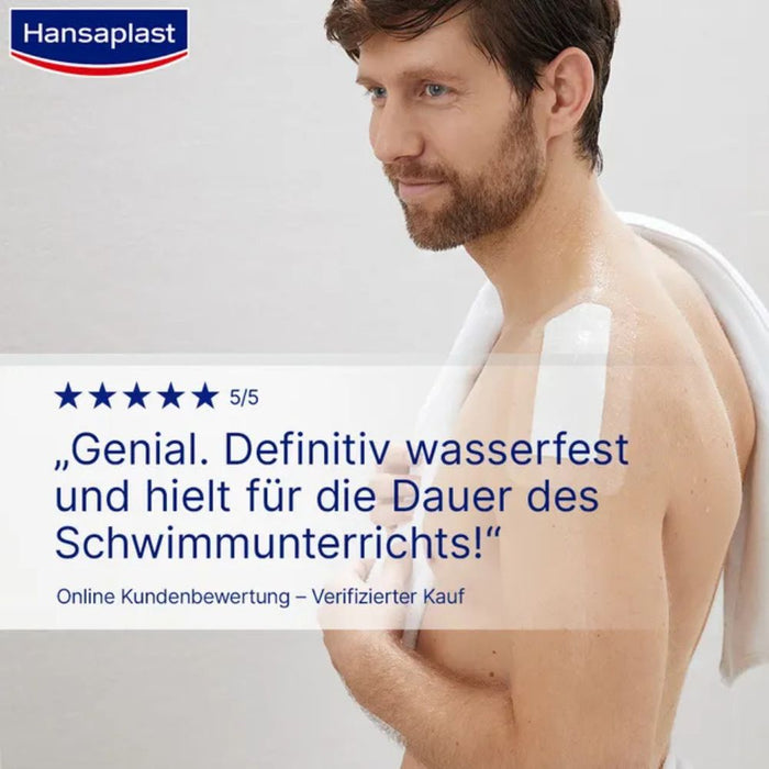 Hansaplast Aqua Protect 10 x 15 cm atmungsaktiver, wasserfester Wundverband polstert die Wunde, ohne zu verkleben, 5 pc pansement