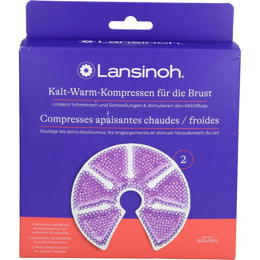 Lansinoh Kalt-Warm-Kompressen für die Brust, 2 St. Kompressen