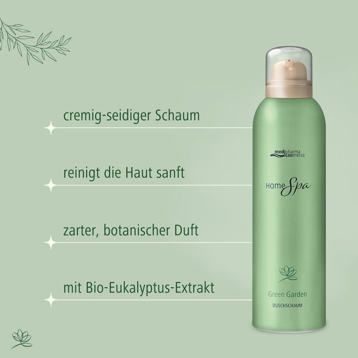 Medipharma Cosmetics Home Spa Green Garden Duschschaum, 200 ml Foam