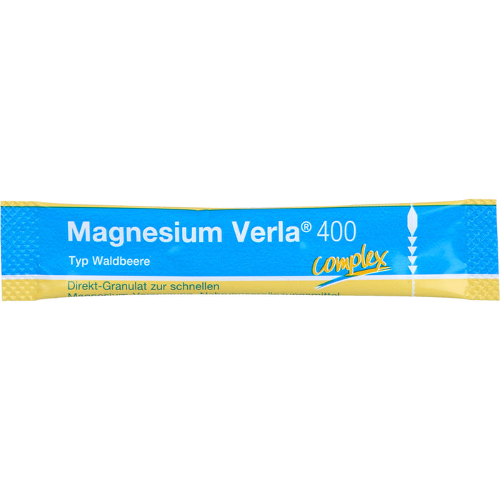 Magnesium Verla 400 Direkt-Granulat mit fruchtigem Waldbeerengeschmack, 50 pc Sachets
