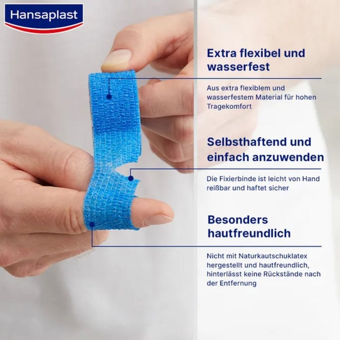 Hansaplast Selbsthaft. Fingerverband blau 5mx2,5cm, 1 pc Pansement