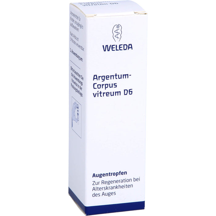 WELEDA Argentum corpus Vitreum D6 Augentropfen, 10 ml Solution