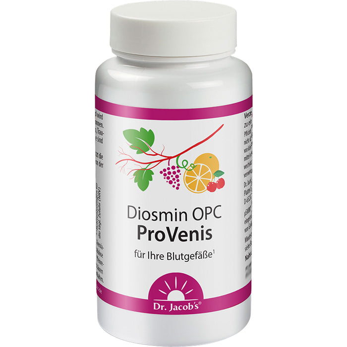 Dr. Jacob's Diosmin OPC ProVenis Kapseln für ihre Blutgefäße, 90 St. Kapseln