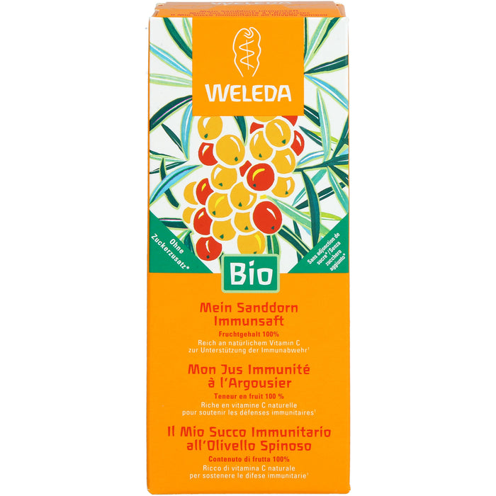 WELEDA Mein Sanddorn Immunsaft unterstützt die Immunabwehr, 200 ml Lösung