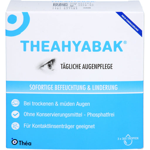 TheaHyabak Augentropfen zur täglichen Pflege bei trockenen Augen, 30 ml Lösung