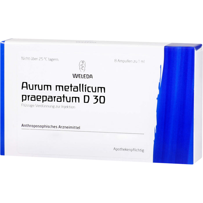 Aurum met. praep. D30 Weleda Amp., 8 St AMP