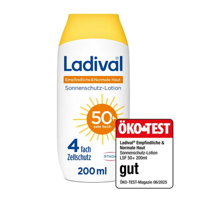 Ladival Sonnenschutz-Lotion für empfindliche & normale Haut LSF 50+ Körper, 200 ml Lotion