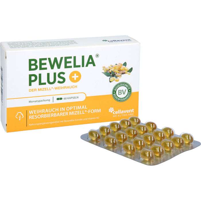 Bewelia Plus Weihrauchkapseln mit Vitamin K2, 60 pc Capsules