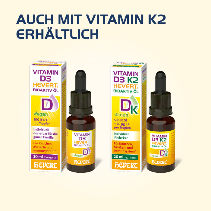 Vitamin D3 Hevert Bioaktiv Öl, 20 ml Tropfen