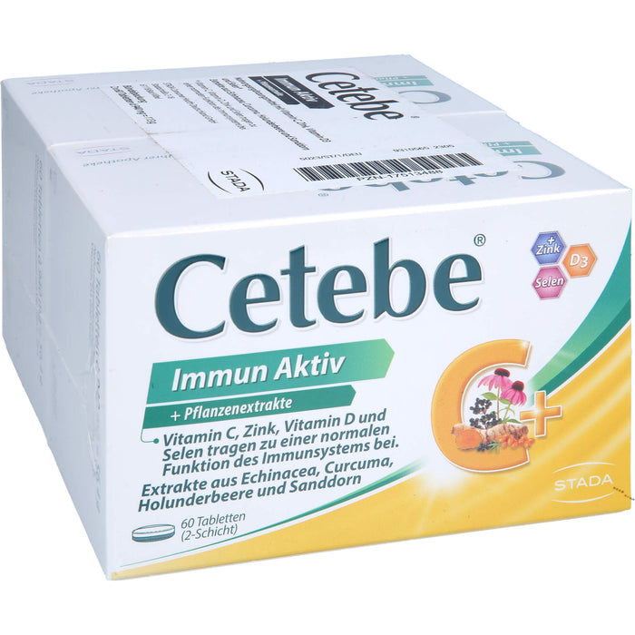 Cetebe Immun Aktiv Tabletten zur Unterstützung des Immunsystems, 120 pc Tablettes
