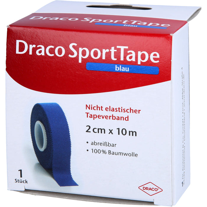DRACO Tapeverband 10 m x 2 cm blau, 1 pcs. dressing