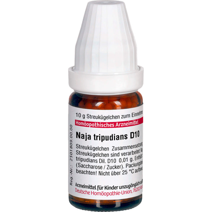 Naja tripudians D10 DHU Globuli, 10 g Globules