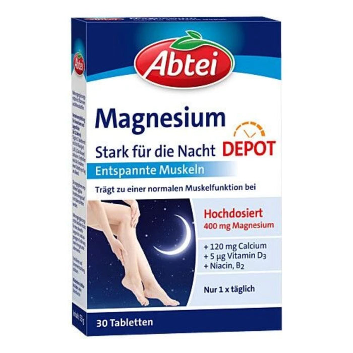 Abtei Magnesium Depot für entspannte Muskeln Tabletten, 30 St. Tabletten