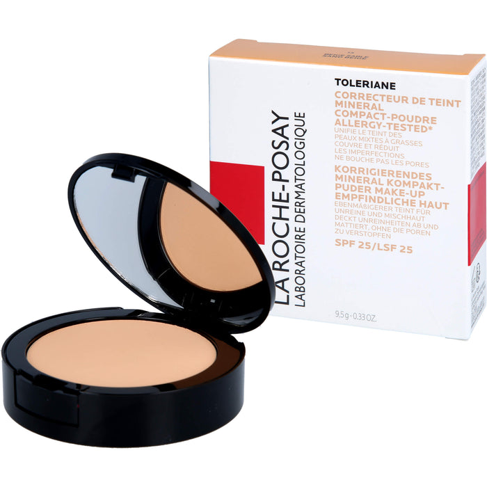 La Roche-Posay Toleriane korrigierendes Mineral Kompaktpuder Make-up Nr. 13 Sand Beige für empfindliche Haut, 9 g Poudre